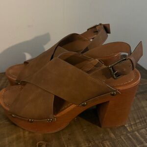 Brown Platform Sandals